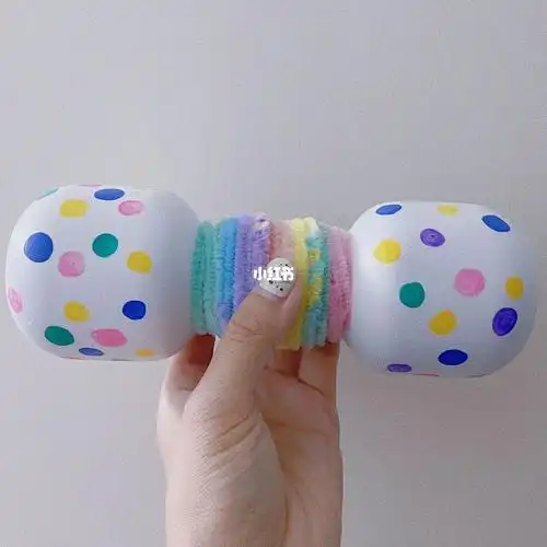 幼儿园手工塑料瓶哑铃69