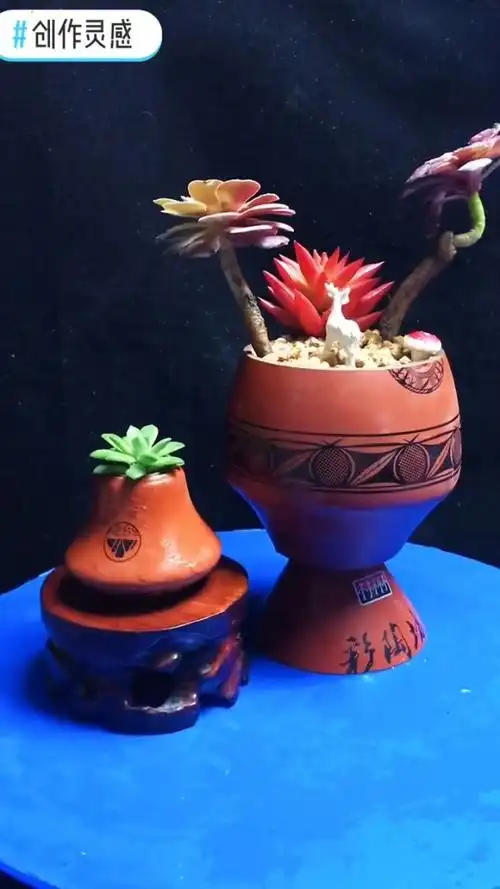 创意酒瓶多肉花盆 是利用更环保