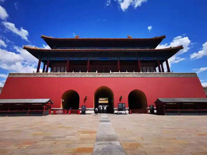 故宫里面看神武门