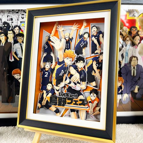 排球少年小合集动漫手办3d立体画卡通女友生日礼物卧室相框画挂画
