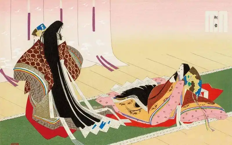 《源氏物语》插图更不要说日本的国粹浮世绘了,里面拥有大量性场景.