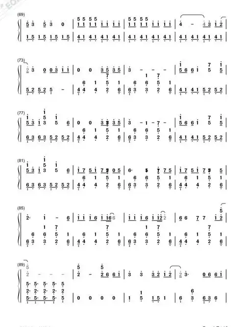 我们一起闯钢琴版简谱@薯队长@日常薯@音乐薯