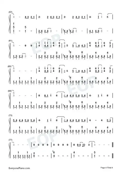 moon-防弹少年团-金硕珍双手简谱预览4