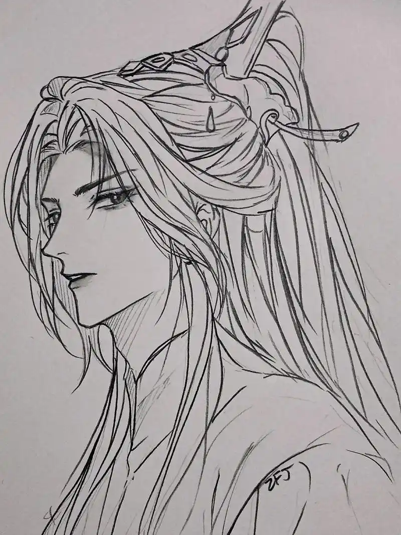 "地狱太冷,你来寻我可好"#楚晚宁 #二哈和他的白猫师尊 #绘画 #零基础