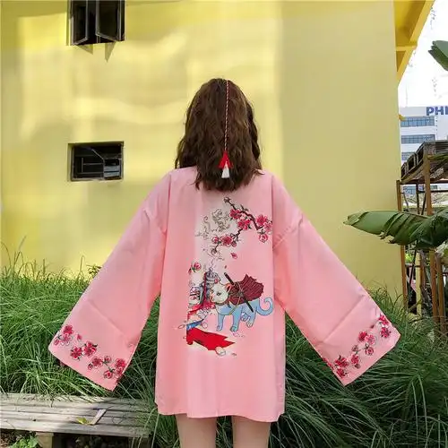 控价33 2906#中国风文艺复古改良唐装宽松和服情侣装长袖外套