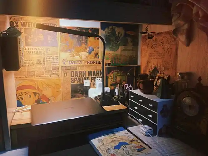 宿舍改造赫奇帕奇移动城堡复古风格