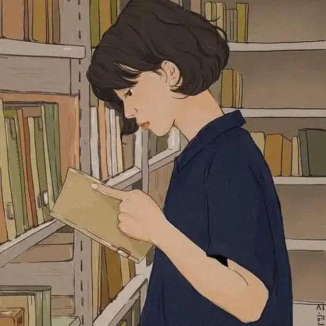 头像女俏皮可爱搞怪读书蓝张子枫