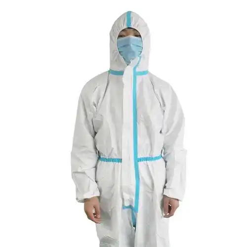 防尘服防护服工作隔离衣防疫一次性连体连帽重复无尘服图片