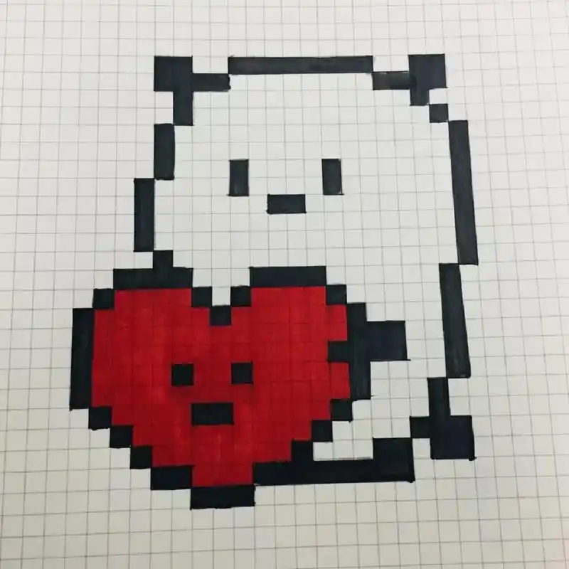 方格纸画画 方格纸画画.