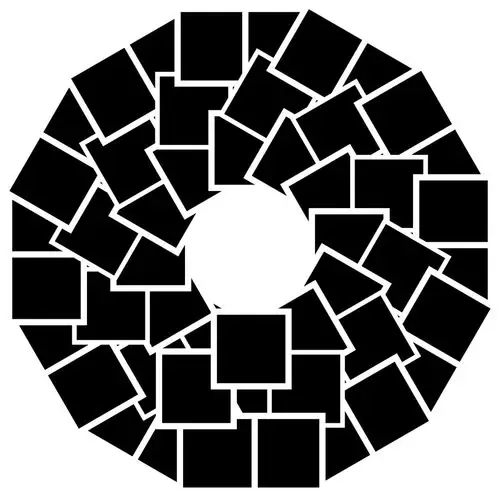 抽象,圆形,重叠,方形,形状