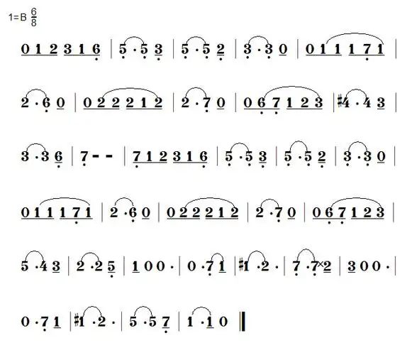 每天一首视唱练习(i-10)古诺