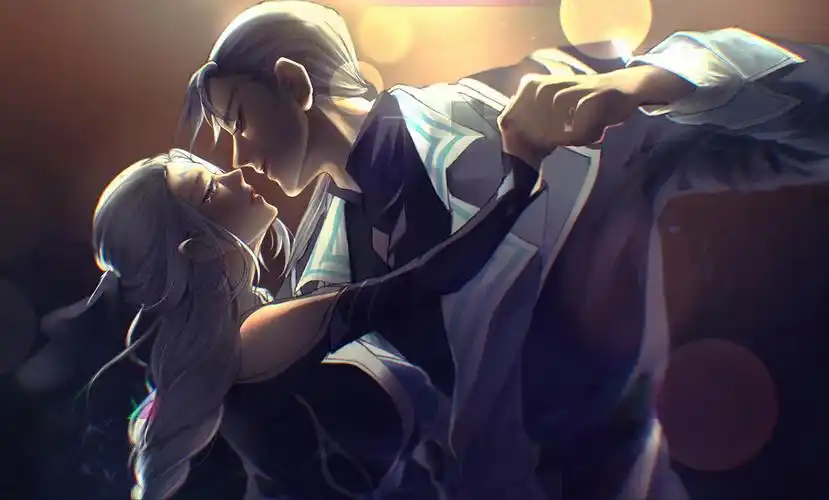 铠露娜图片 在一起