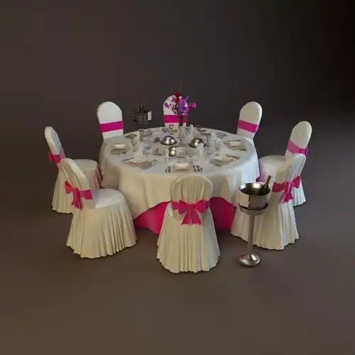 宴会桌3d模型