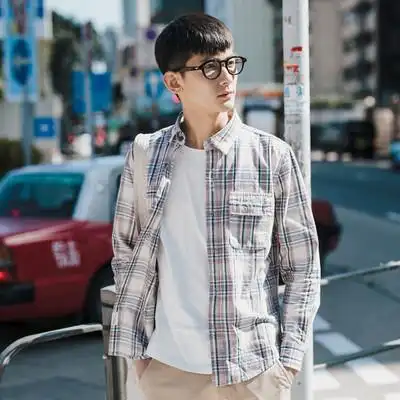 日系衬衫穿搭男