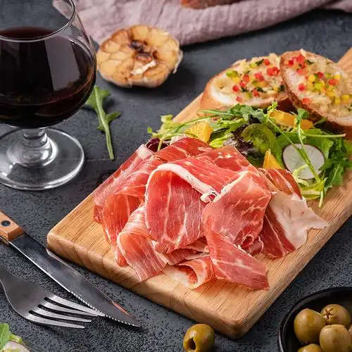 火腿意华isu西班牙伊比利亚100g黑猪猪肉生吃冷餐火腿