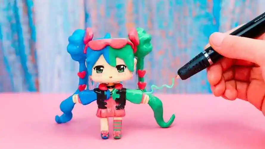 用3d打印笔画迷你世界小艾手办,玩家觉得像吗?