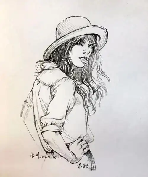 朱丹笔下的明星速写,太传神了!你的男神女神待签收.