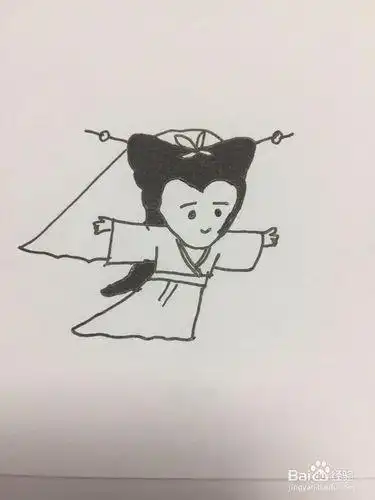 简笔画白娘子白素贞的画法