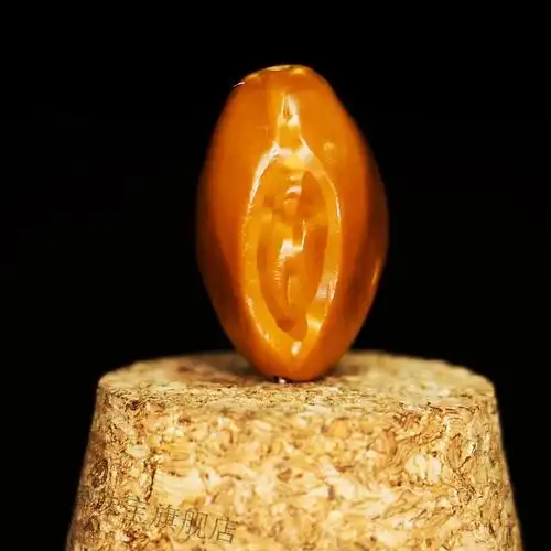 千古翠 生命之源手串橄榄核文玩手串女款阴型生命之源九阴一阳核雕