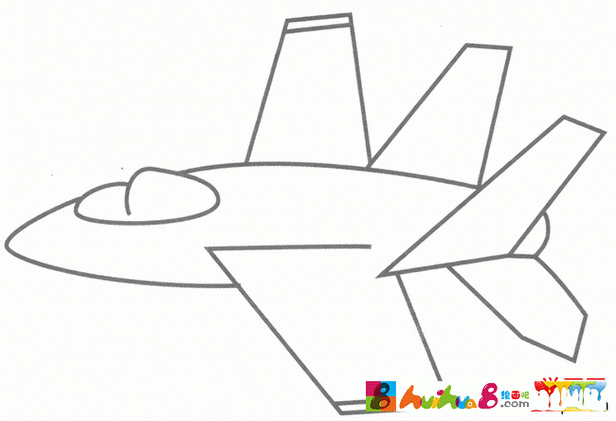 歼31战斗机简笔画