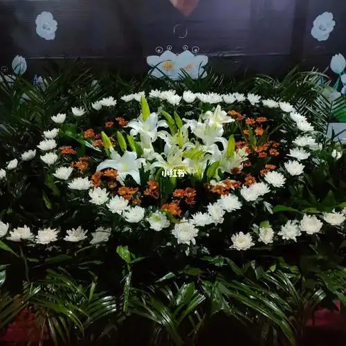 鲜花灵堂
