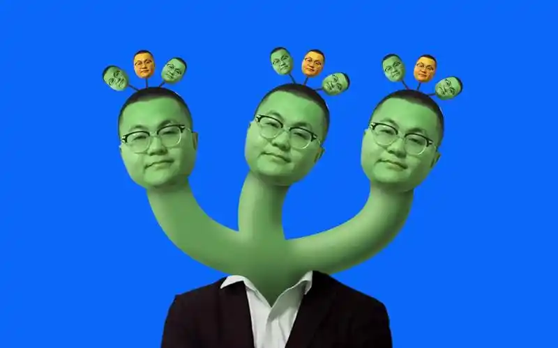 饮用核废水后的日本天皇孙笑川绿幕蓝幕布gbbb