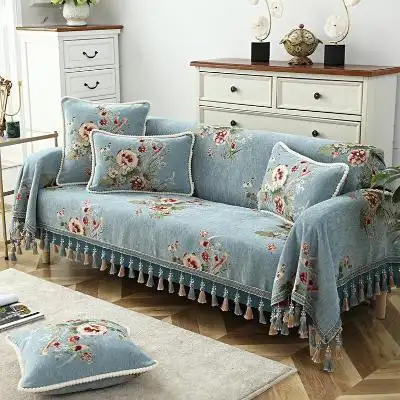沙发套罩沙发巾全包欧式客厅家用四季通用提花布艺沙发垫盖布大号