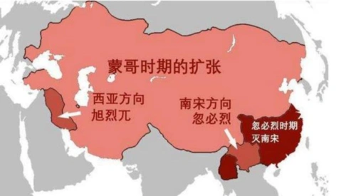 蒙古帝国全盛时期疆域全图