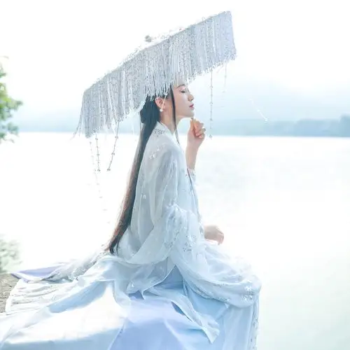 山有扶苏 原创妙叹 传统汉服女齐胸破裙套装