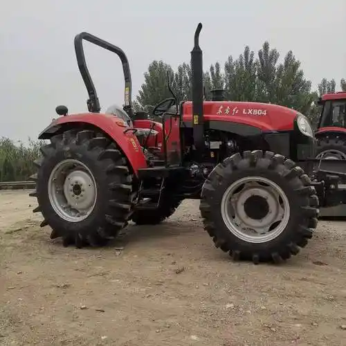 904六缸双排轮东方红拖拉机丘陵爬坡贸易出口130马力农用拖拉机