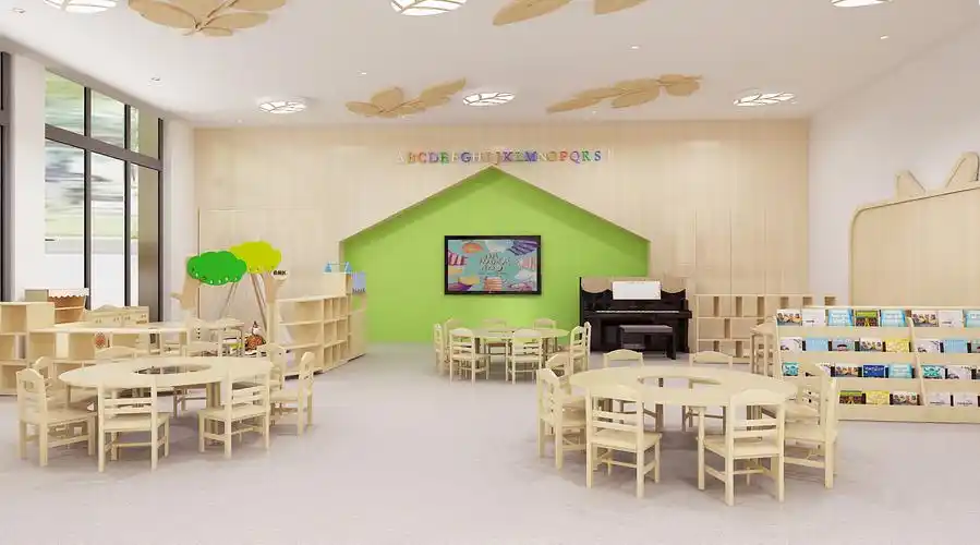 这才是一所走心的幼儿园室内设计高颜值