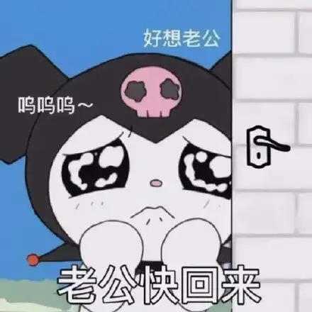 好想老公呜呜呜~老公快回来(库洛米表情包)_库洛米_老公表情