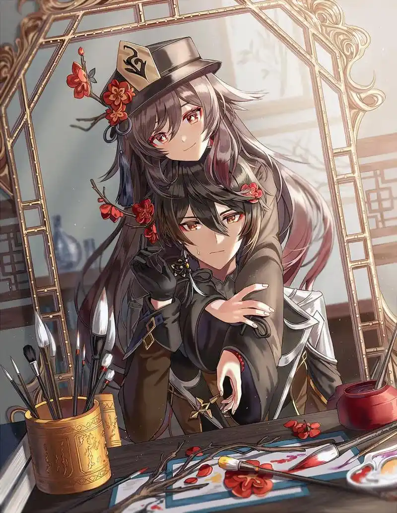 原神  情人节必须组cp#旅行者 #钟离 #魈 #甘雨 # - 抖音