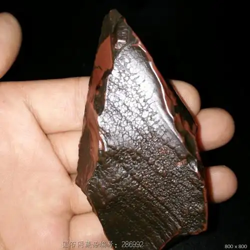 彩色鱼鳞纹开片石