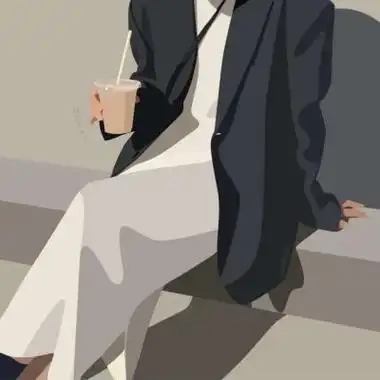 低调成熟大气情侣头像动漫高清稳重成熟插画动画情侣头像图片