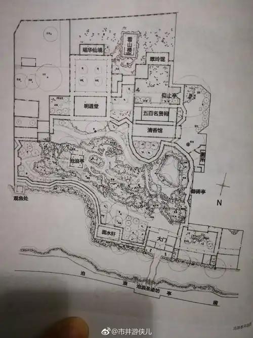苏州园林平面图 沧浪亭 - 堆糖,美图壁纸兴趣社区