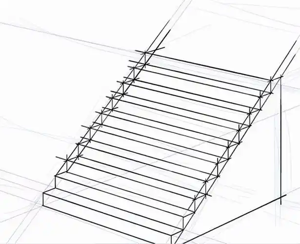 正面楼梯怎么画画好立体感楼梯台阶的3个要点