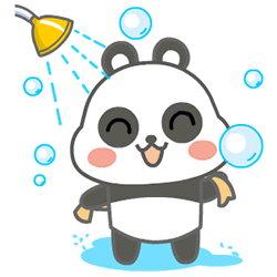 小熊猫洗澡冒泡泡可爱gif动图_动态图_表情包下载_soogif