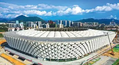 三亚市体育中心体育场建设进入收尾阶段
