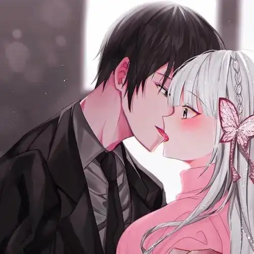 超甜二次元动漫接吻情头 | 你永远是我的特例_背景图