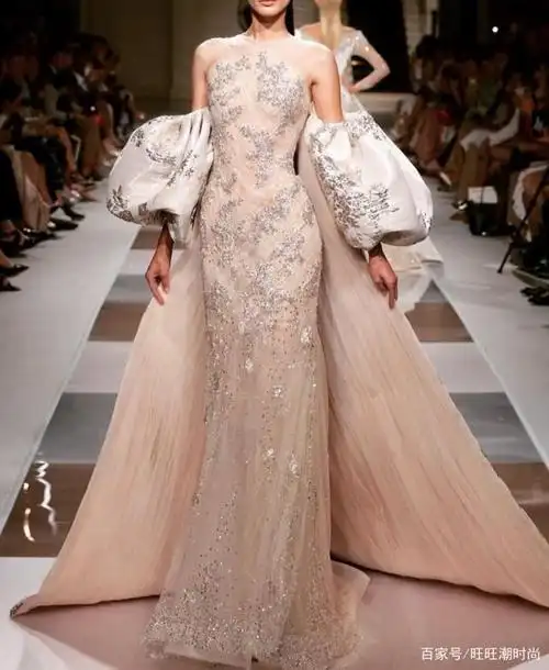 ziad zakad最美10件高定礼服,星光璀璨,轻羽仙气飘逸