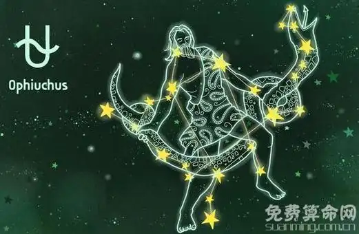 蛇夫座是也星座中惟一一个与另一星座,巨蛇座交接在一起的,同时,蛇夫