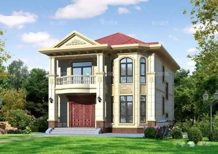 开间9米5款别墅户型造型不复杂农村师傅都会做花钱花的值