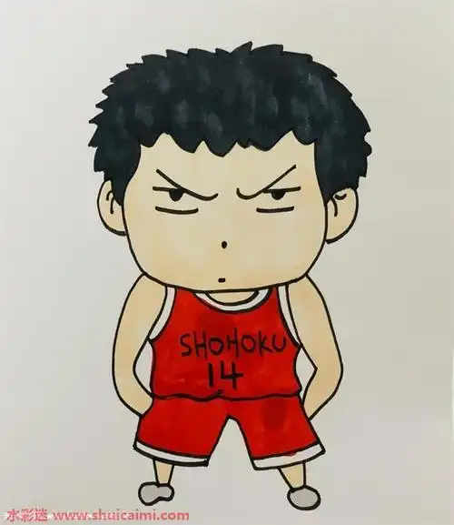 三井寿怎么画三井寿简笔画三井寿全身图画简笔画三井寿简笔画教程灌篮