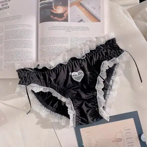 jk女孩的专属款,黑白配的小内裤