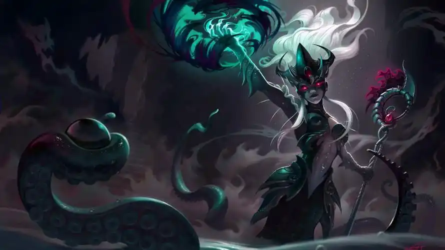 英雄联盟动态壁纸#2 《娜美 深海女巫》