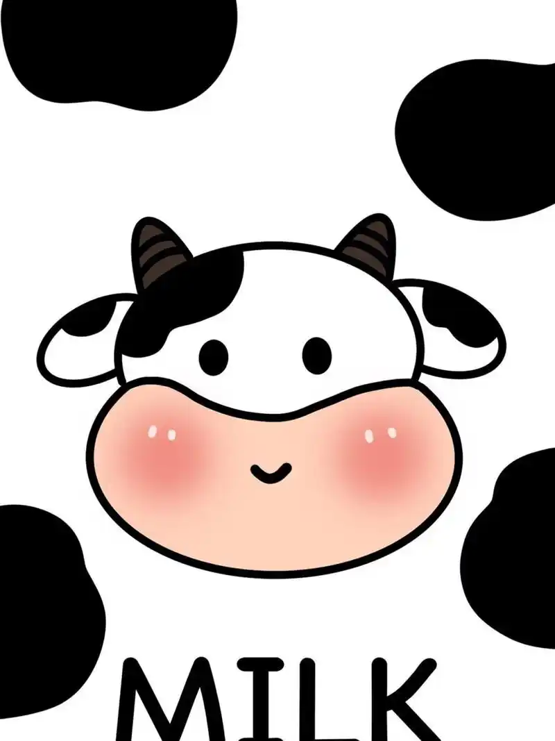 治愈系超可爱小奶牛卡通壁纸 宇宙无敌 超级好看的奶牛98壁纸来啦