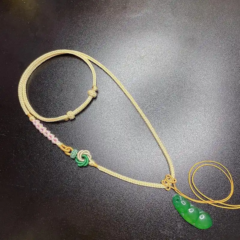 曼陀罗结项链绳.#纯手工编绳 #原创手作 #绳结 #曼陀罗结 - 抖音