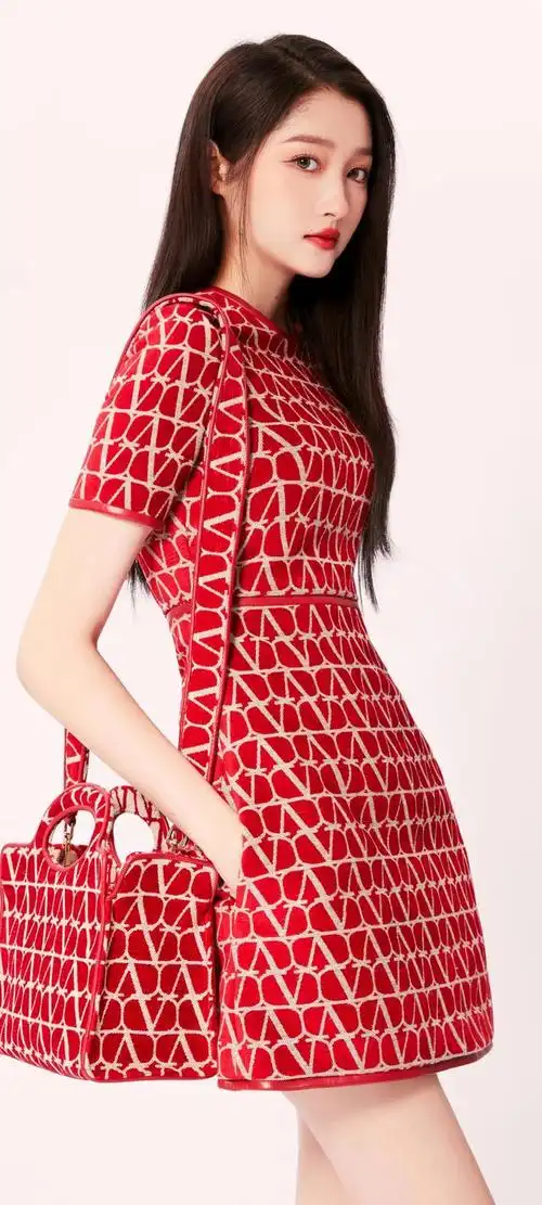 关晓彤黑色蕾丝薄纱裙(关晓彤)(20)