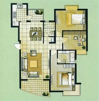 翠湖天地雅苑 新天地繁华商圈 高档生活区 豪装3